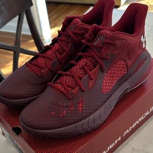 Under Armour Maroon Basketball’s Sneakers